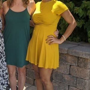 Yellow Dress w/ Slit